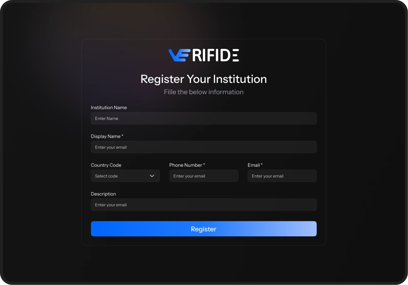 Register Institution